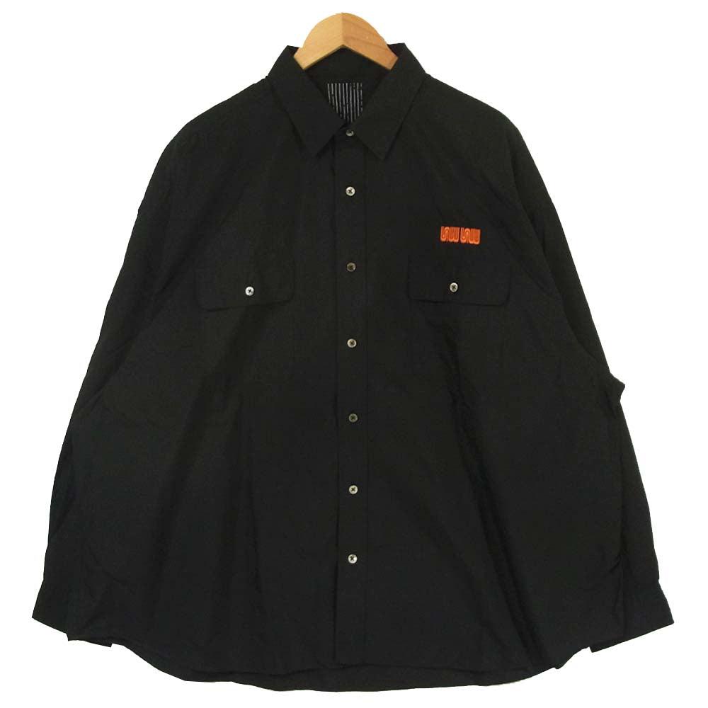 SEESEE S.F.C 1LDK annex BIG SHIRT 長袖 ビッグ シャツ ブラック系 XXXXL【極上美品】【中古】