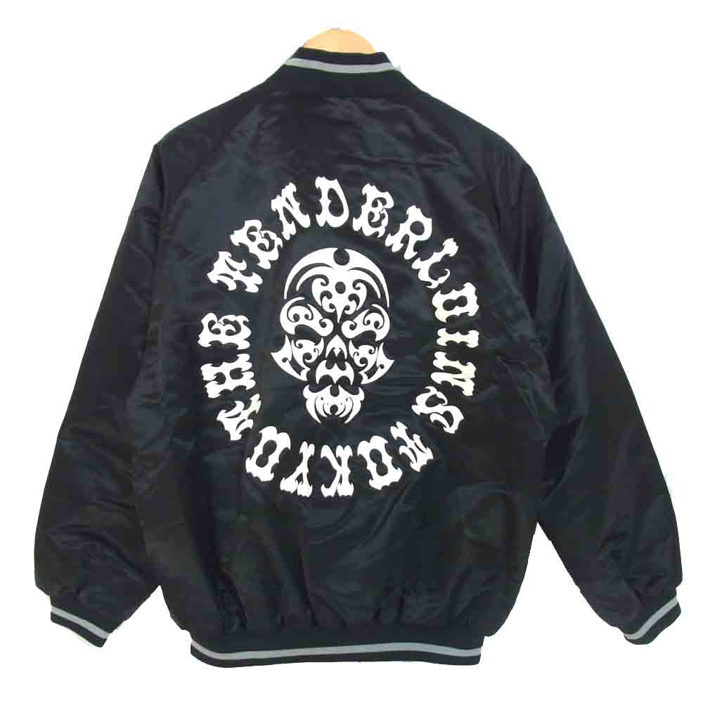 TENDERLOIN テンダーロイン 17SS T-NYLON RIB JKT リブ ボルネオスカル 刺繍 ナイロン ジャケット ブラック系 M【美品】【中古】