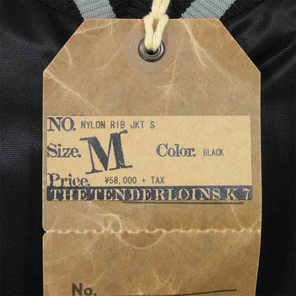 TENDERLOIN テンダーロイン 17SS T-NYLON RIB JKT リブ ボルネオスカル 刺繍 ナイロン ジャケット ブラック系 M【美品】【中古】