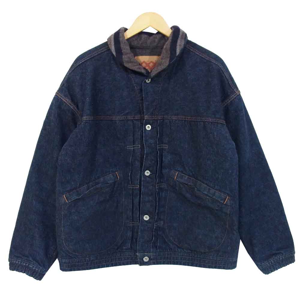 TENDERLOIN テンダーロイン 19AW DENIM JACKET 裏ブランケット ウォッシュ加工 デニムジャケット インディゴブルー系 M【中古】