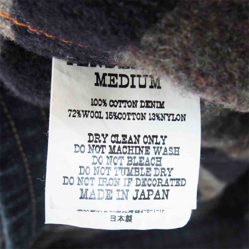 TENDERLOIN テンダーロイン 19AW DENIM JACKET 裏ブランケット ウォッシュ加工 デニムジャケット インディゴブルー系 M【中古】