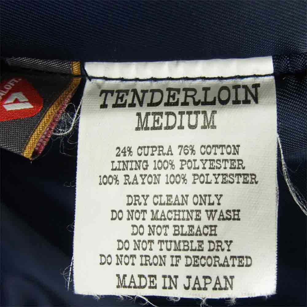 TENDERLOIN テンダーロイン T-3B ファー付き ミリタリー フライト ジャケット ダークネイビー系 M【中古】