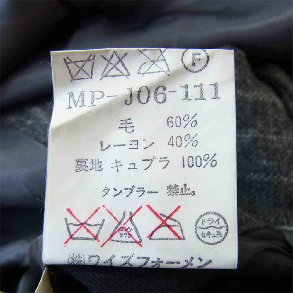 Yohji Yamamoto ヨウジヤマモト MP-J06-111 Ys for men ワイズフォーメン 3B ストライプ テーラード ジャケット グレー系【中古】