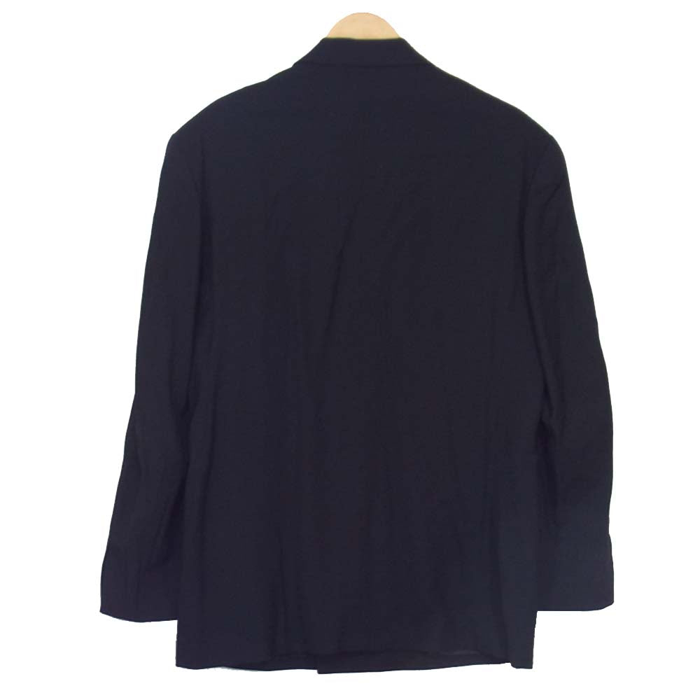 Yohji Yamamoto ヨウジヤマモト Ys for men ワイズフォーメン ウールギャバジン ダブルブレスト ジャケット セットアップ ブラック系 L【中古】