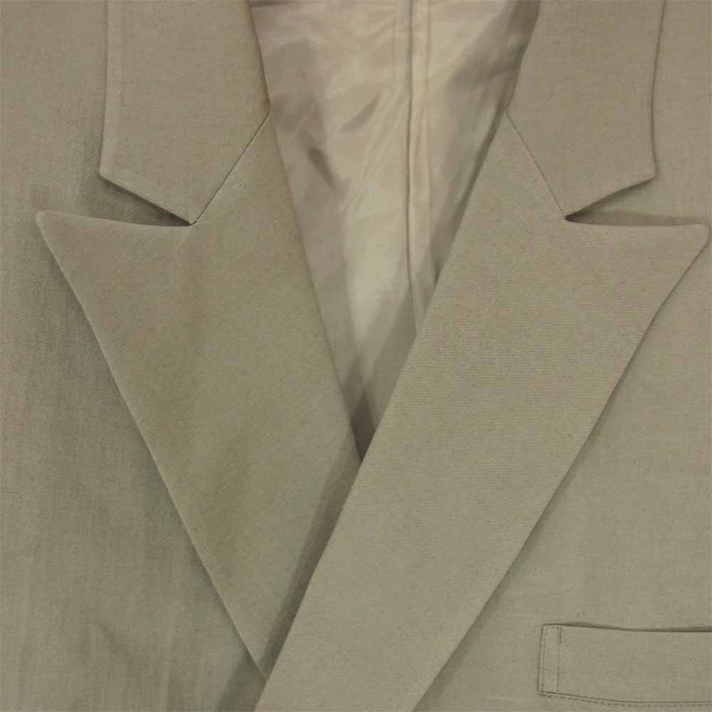 Yohji Yamamoto ヨウジヤマモト POUR HOMME プールオム 80s 丸ロゴ 初期タグ レーヨン ウール セットアップ ベージュ系 L【中古】