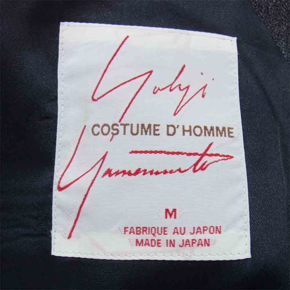 Yohji Yamamoto ヨウジヤマモト COSTUME D HOMME コスチュームドオム ウール リネン セットアップ グレー系 M【中古】
