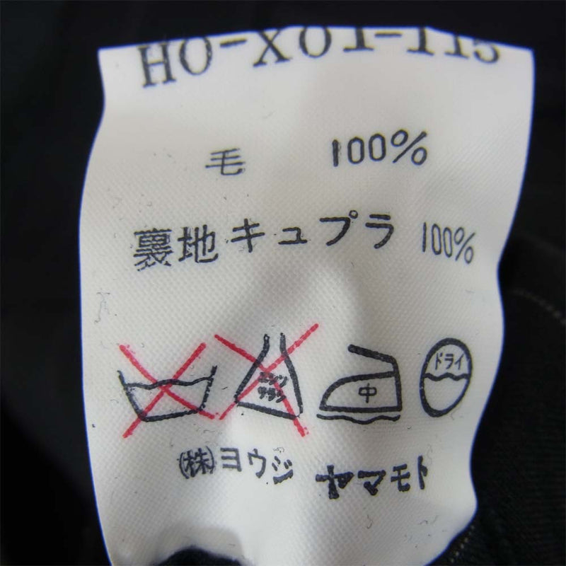 Yohji Yamamoto ヨウジヤマモト COSTUME D HOMME コスチュームドオム HO-X01-115 ウール ストライプ セットアップ ブラック系 M【中古】