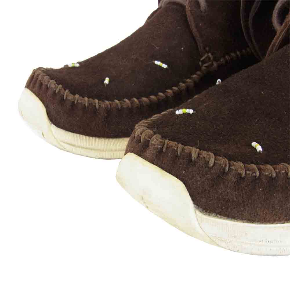 VISVIM ビズビム FBT LHAMO FOLK ラモ シューズ スニーカー ブラウン系 25cm程度【中古】