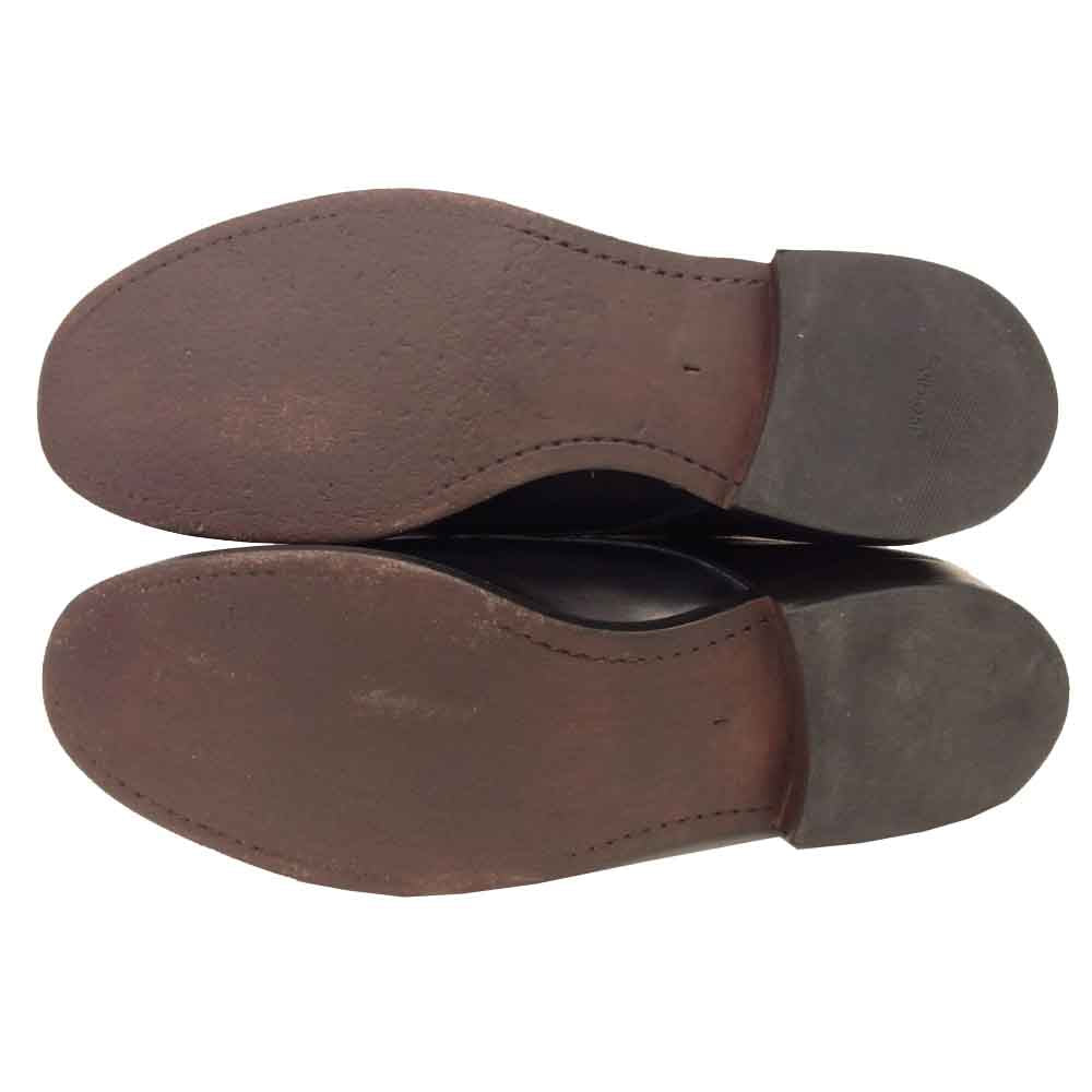 モト 2100 CORDOVAN PLAIN TOE OXFORD SHOES コードバン プレーントゥ オックスフォード シューズ ブラック系 25cm程度【中古】
