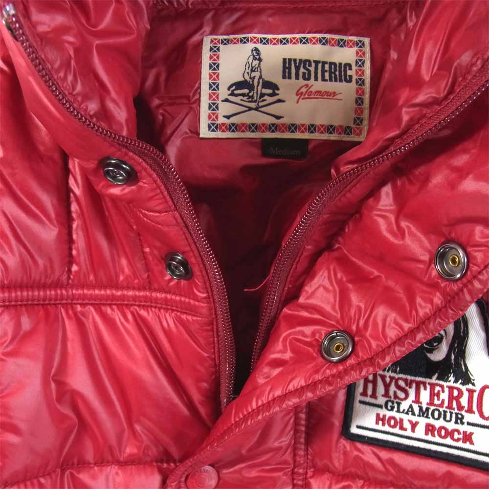 HYSTERIC GLAMOUR ヒステリックグラマー 0204AB01  プリマロフト ジャケット レッド系 M【美品】【中古】