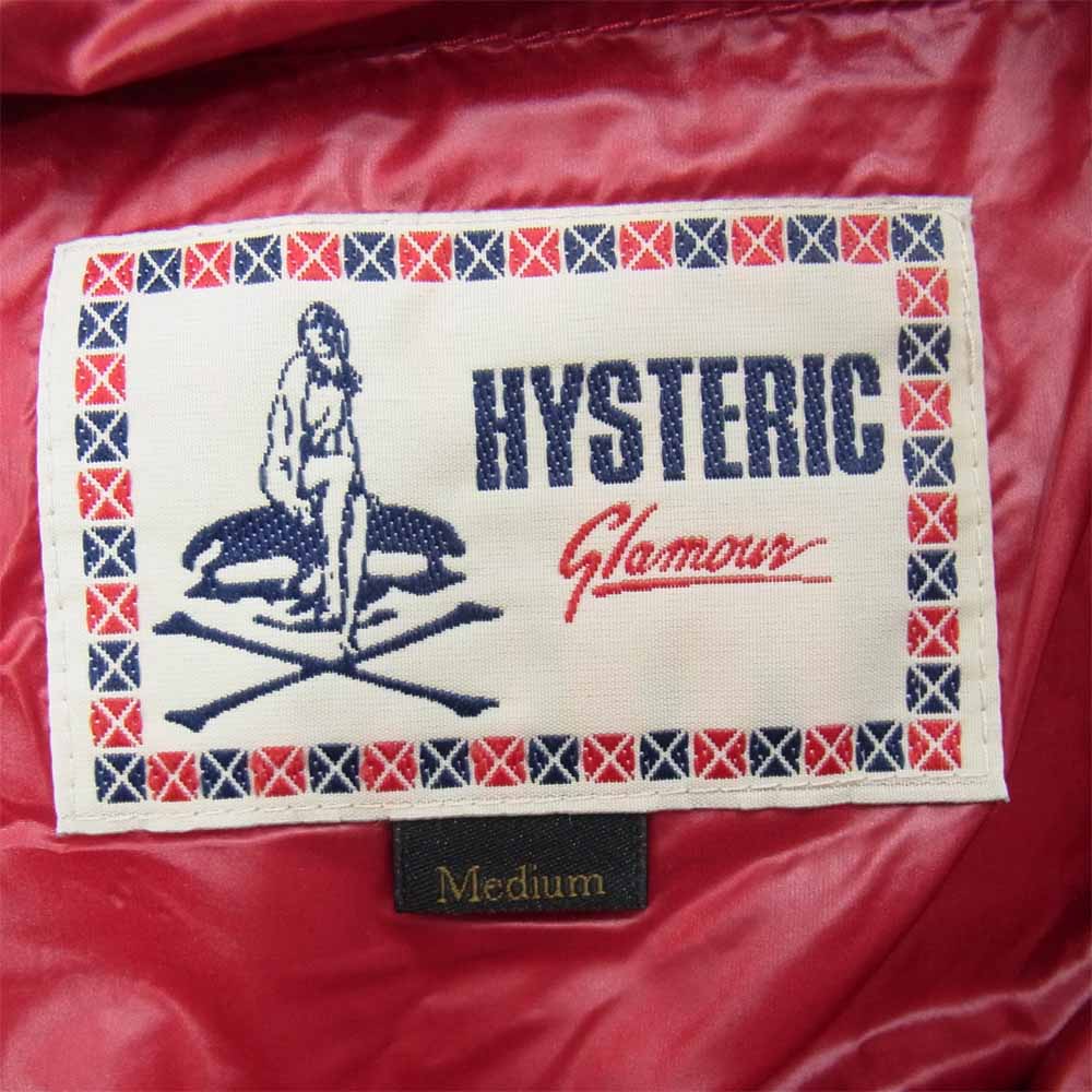 HYSTERIC GLAMOUR ヒステリックグラマー 0204AB01  プリマロフト ジャケット レッド系 M【美品】【中古】