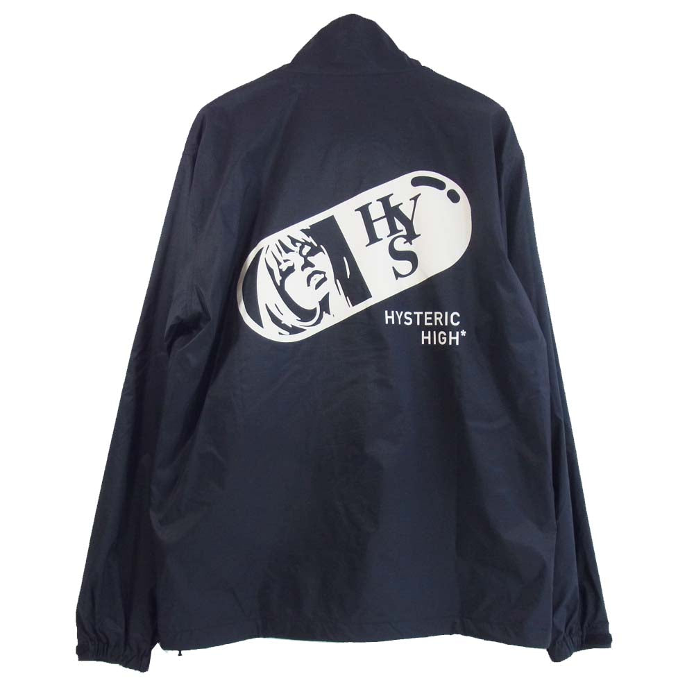HYSTERIC GLAMOUR ヒステリックグラマー 02201AB11  スタンドカラー コーチジャケット ブラック系 S【美品】【中古】
