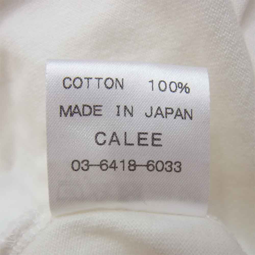 CALEE キャリー ラグラン 黒×白 XL【中古】
