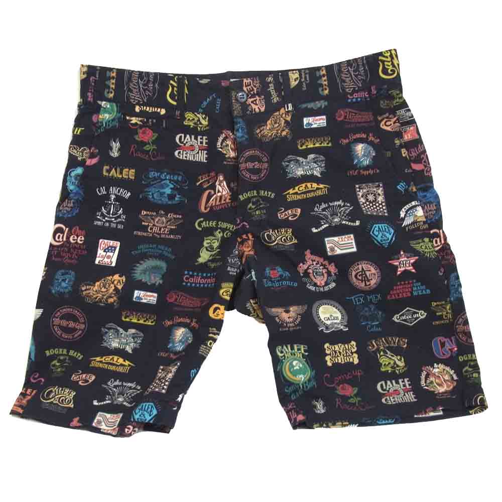 CALEE キャリー 総柄 ショーツ マルチカラー系 XL【中古】