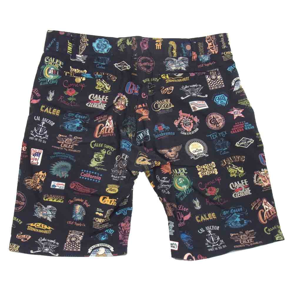 CALEE キャリー 総柄 ショーツ マルチカラー系 XL【中古】