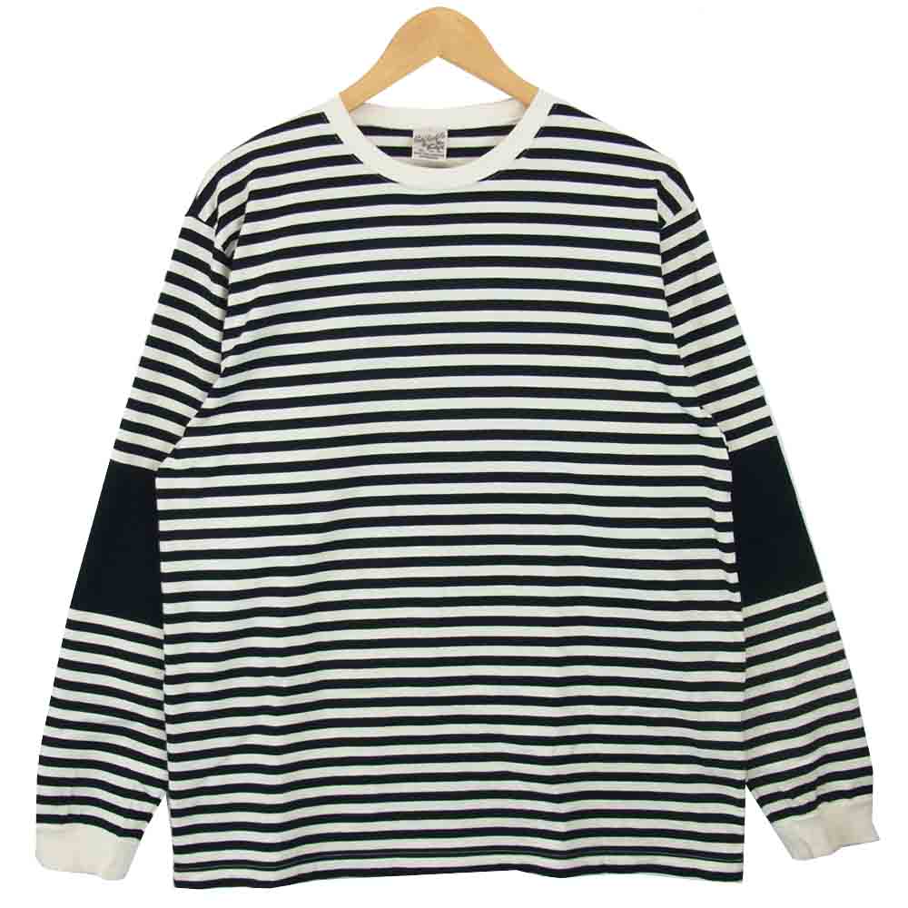 CALEE キャリー ボーダー Tシャツ ブラック系 ホワイト系 XL【中古】