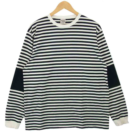 CALEE キャリー ボーダー Tシャツ ブラック系 ホワイト系 XL【中古】