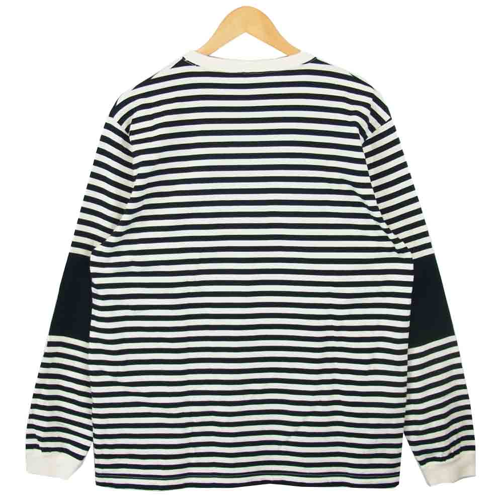 CALEE キャリー ボーダー Tシャツ ブラック系 ホワイト系 XL【中古】