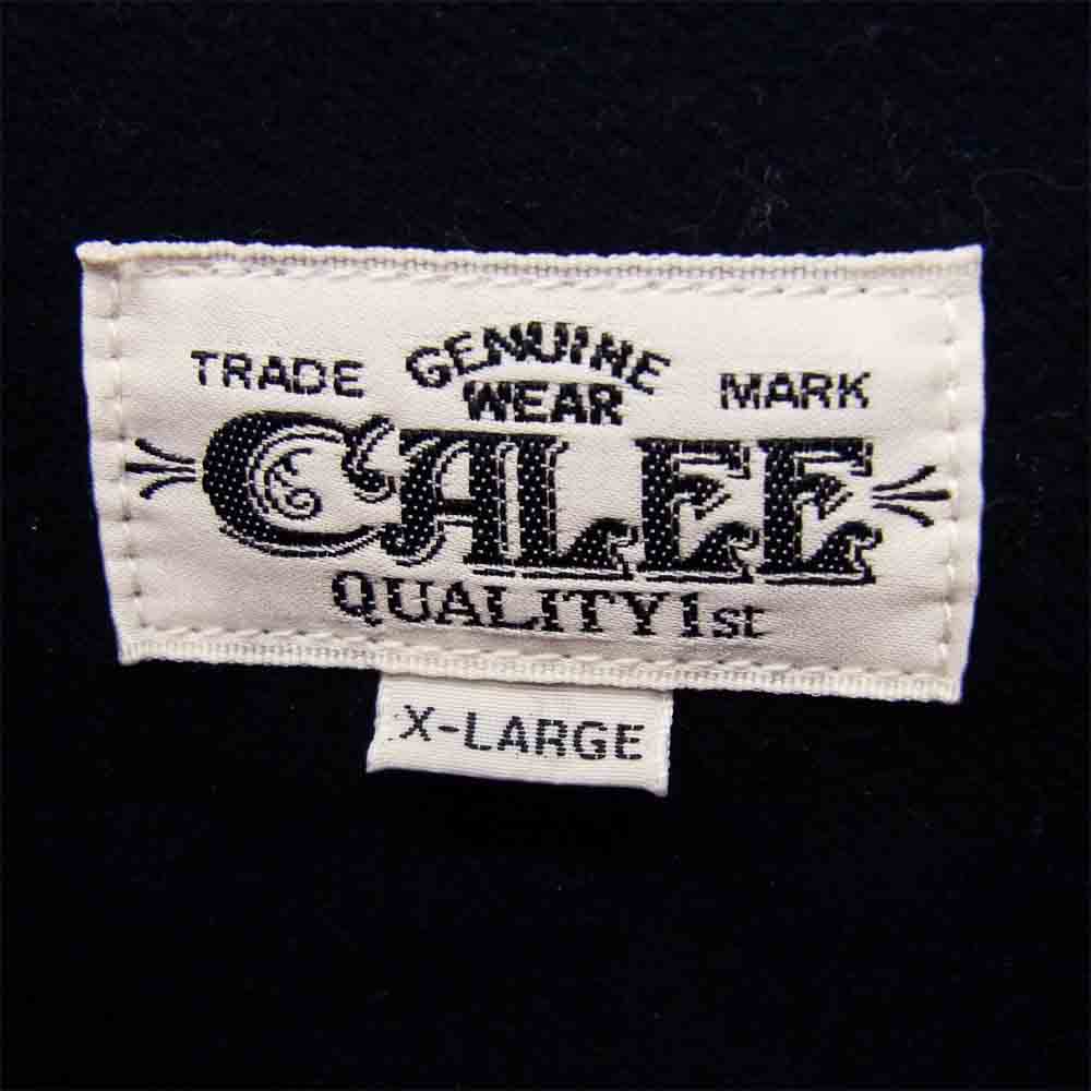CALEE キャリー ウール シャツ ブラック系 XL【中古】