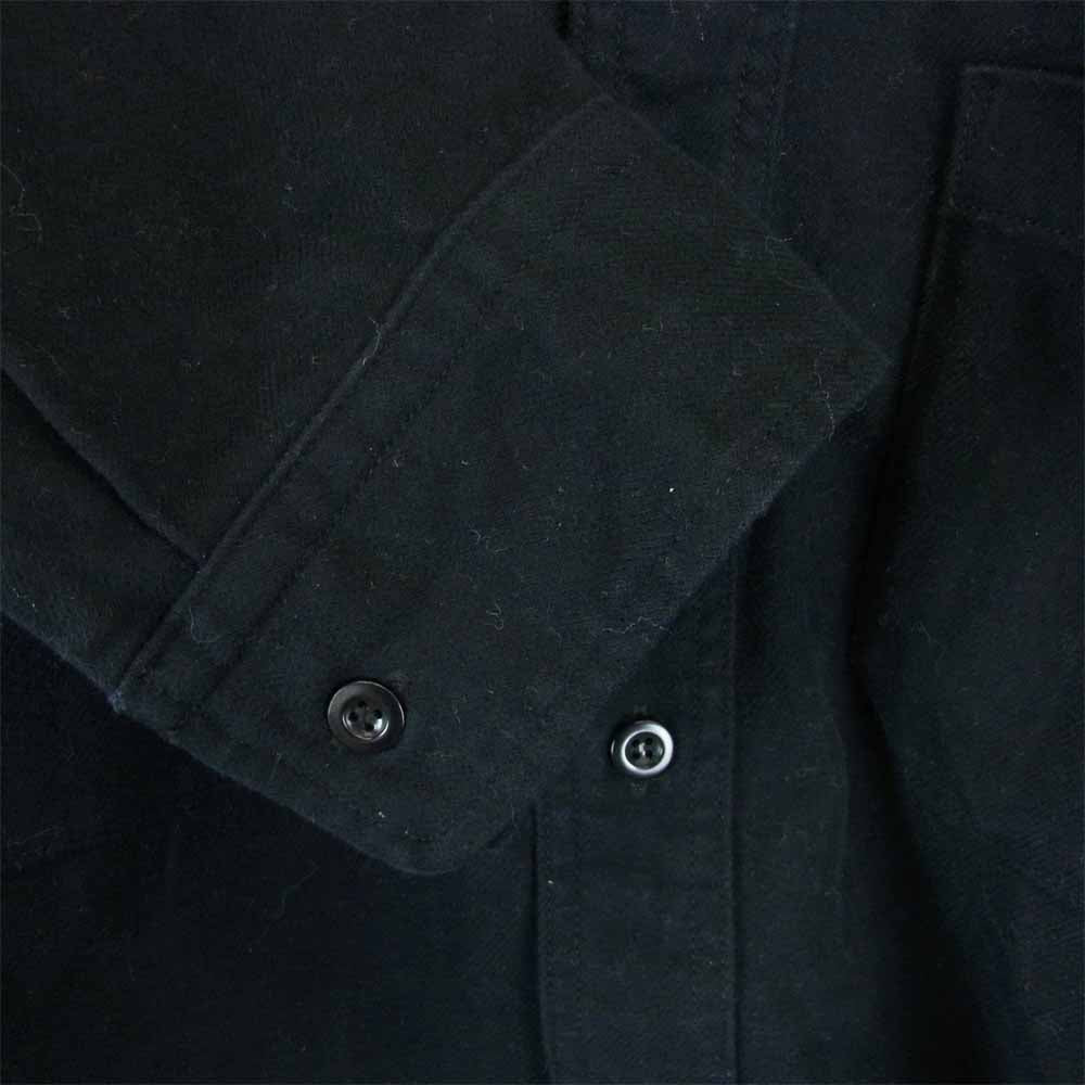 CALEE キャリー ウール シャツ ブラック系 XL【中古】