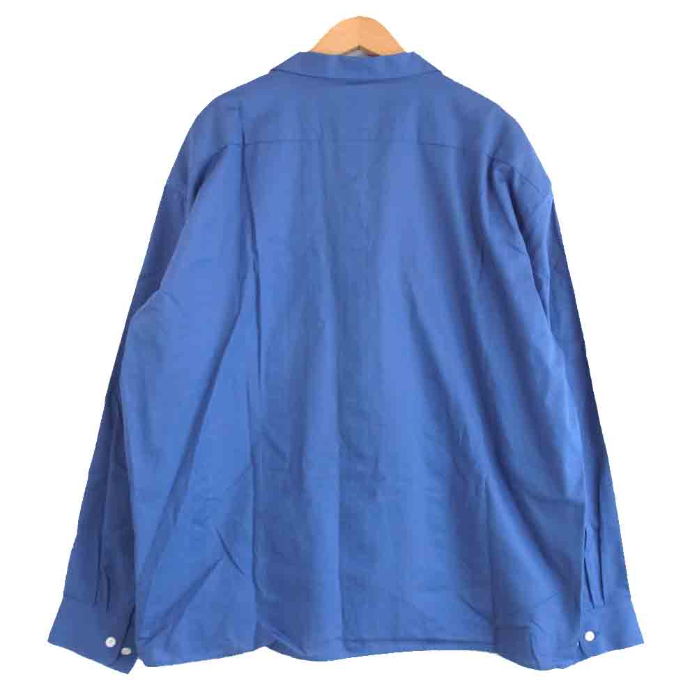CALEE キャリー オープンカラー 長袖シャツ ブルー系 XL【中古】