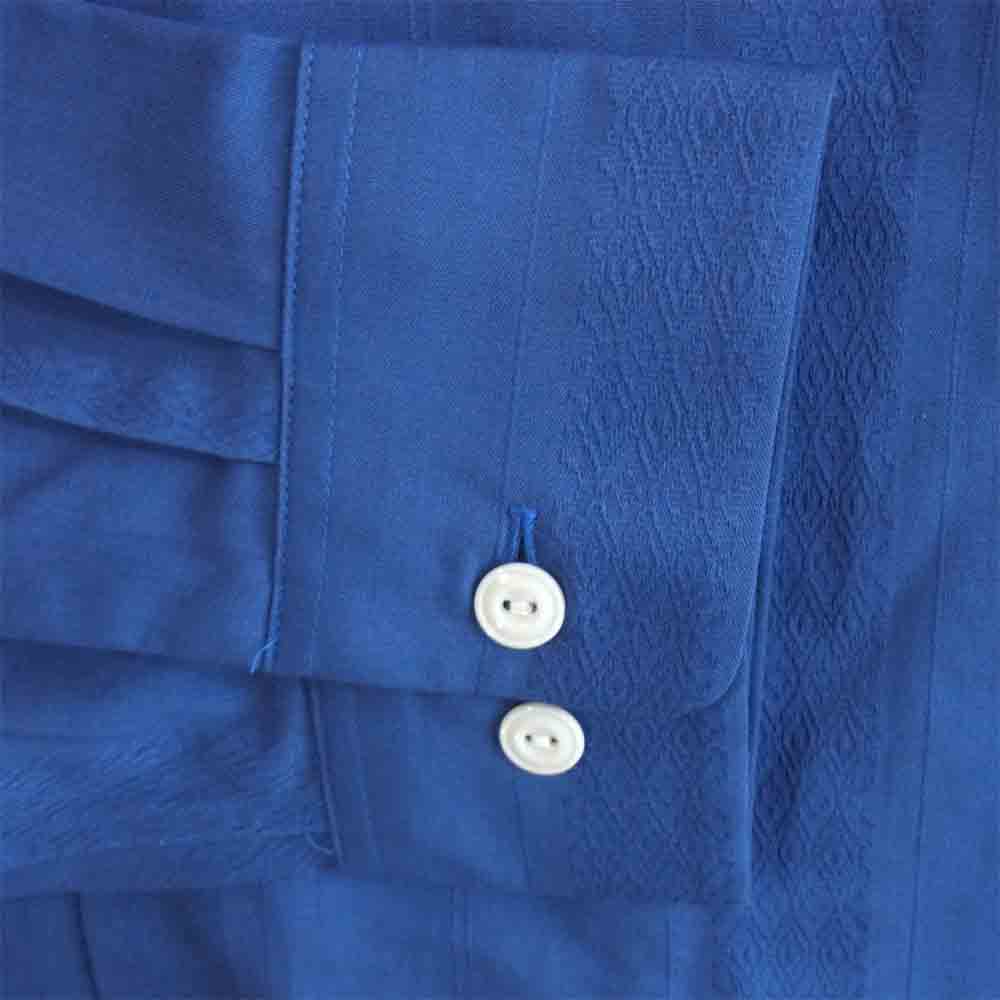 CALEE キャリー オープンカラー 長袖シャツ ブルー系 XL【中古】