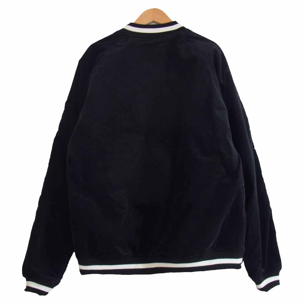 A BATHING APE アベイシングエイプ 19ＡＷ VELOUR SOUVENIR JACKET ベロア スーベニア ジャケット スカジャン ブラック系 M【新古品】【未使用】【中古】