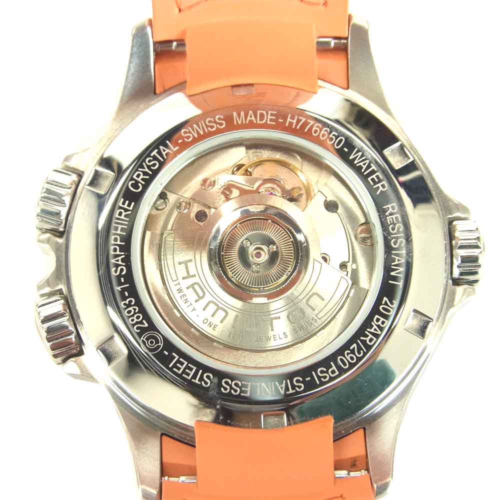 HAMILTON ハミルトン H776650 カーキ GMT エアレース オレンジ系 表記なし【中古】
