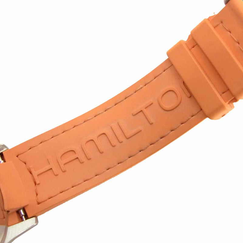 HAMILTON ハミルトン H776650 カーキ GMT エアレース オレンジ系 表記なし【中古】