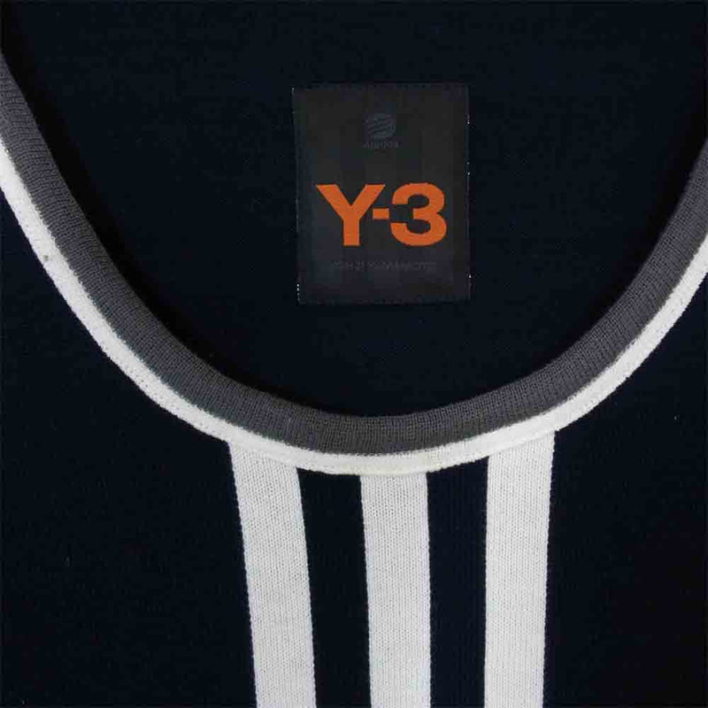 Yohji Yamamoto ヨウジヤマモト Y-3 ワイスリー ニット タンクトップ ネイビー系 M【中古】