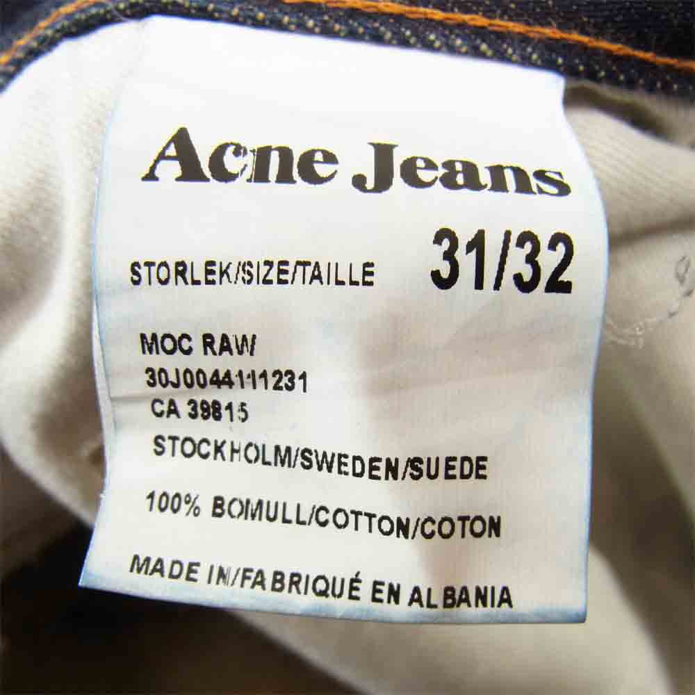 アクネ デニムパンツ インディゴブルー系 31/32【中古】