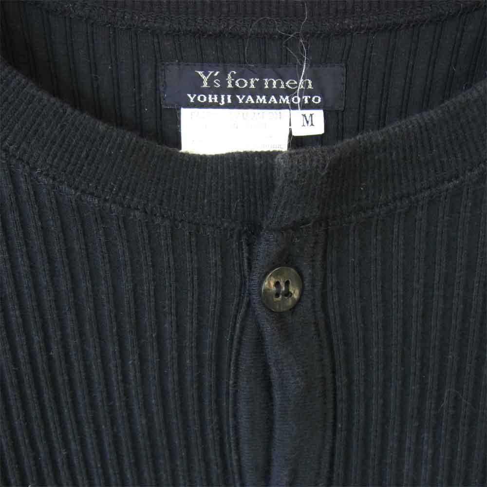 Yohji Yamamoto ヨウジヤマモト Y's for men ワイズフォーメン シェルボタン クルーネック カーディガン ブラック系 M【中古】