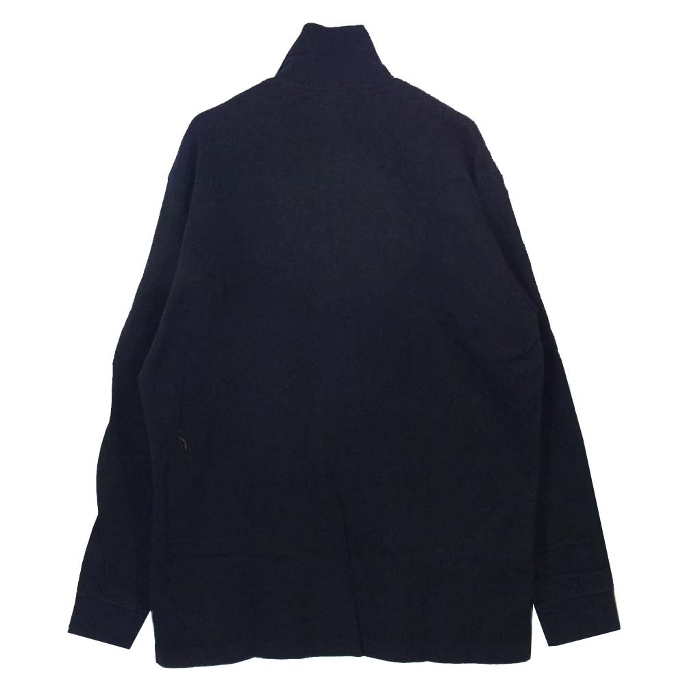 Yohji Yamamoto ヨウジヤマモト POUR HOMME プールオム 丸ロゴ 初期タグ 80S ハーフジップ カットソー ブラック系【中古】