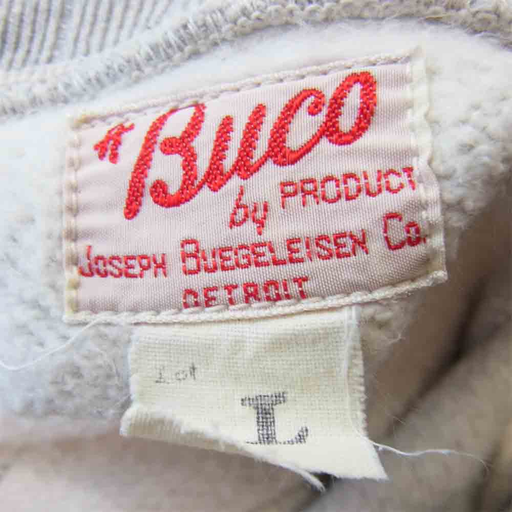 BUCO ブコ ハーフジップ スウェット グレー系 L【中古】