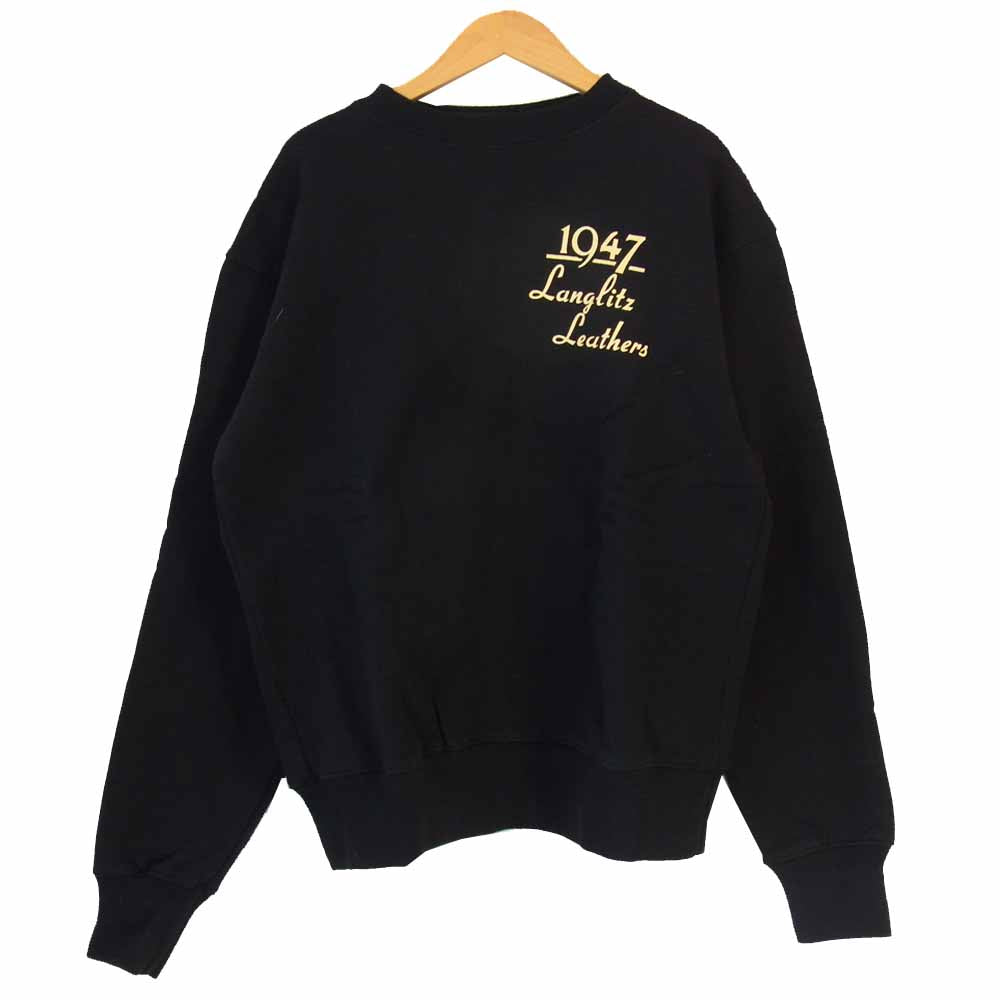 LANGLITZ LEATHERS ラングリッツレザーズ スウェット ブラック系 M【中古】