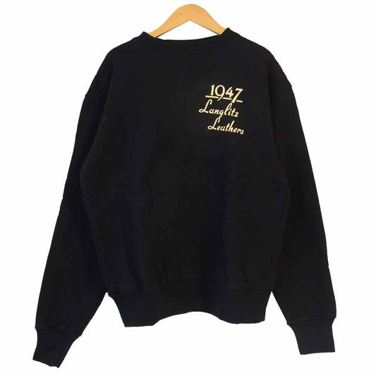LANGLITZ LEATHERS ラングリッツレザーズ スウェット ブラック系 M【中古】