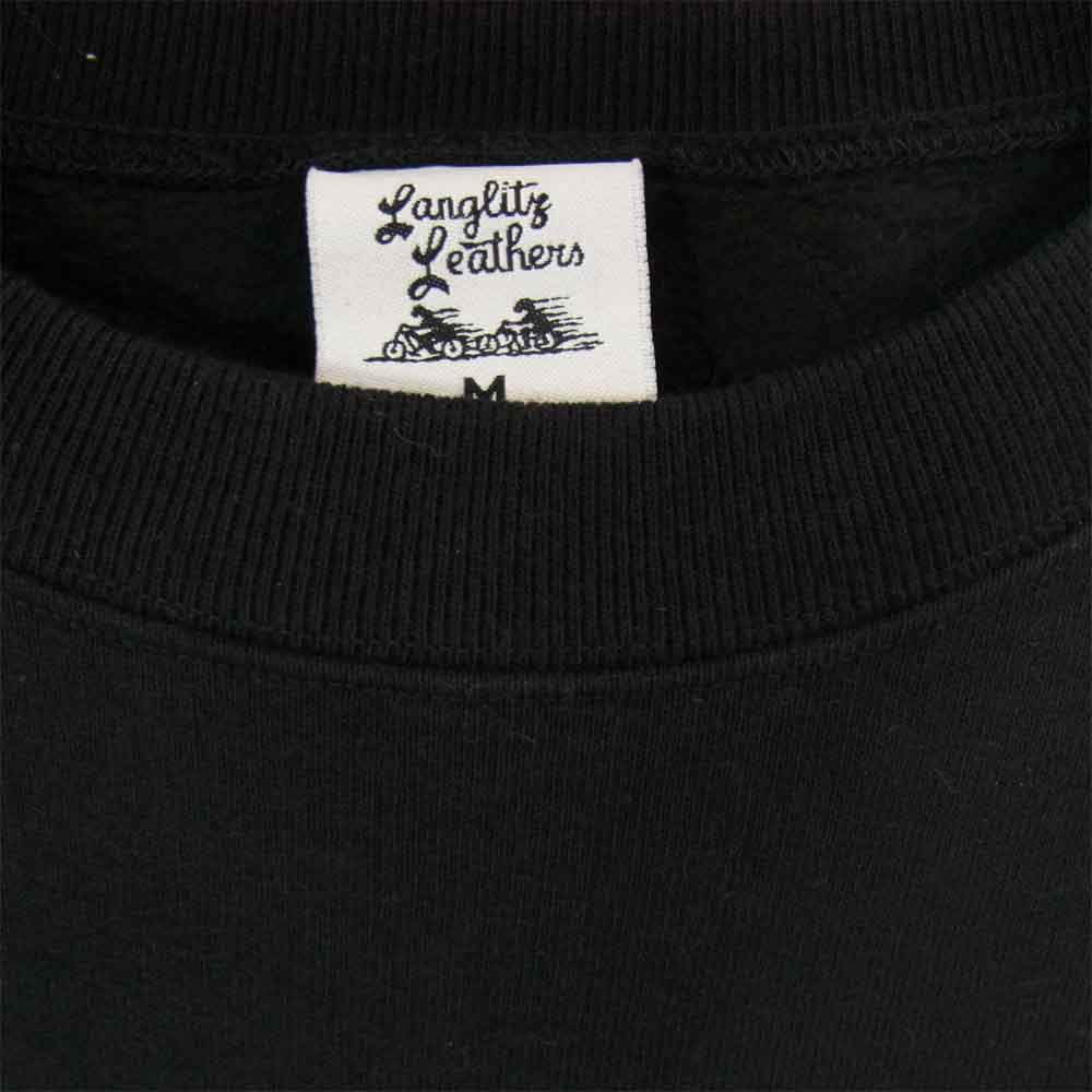 LANGLITZ LEATHERS ラングリッツレザーズ スウェット ブラック系 M【中古】
