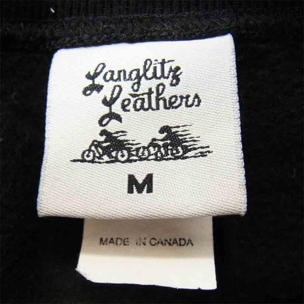 LANGLITZ LEATHERS ラングリッツレザーズ スウェット ブラック系 M【中古】