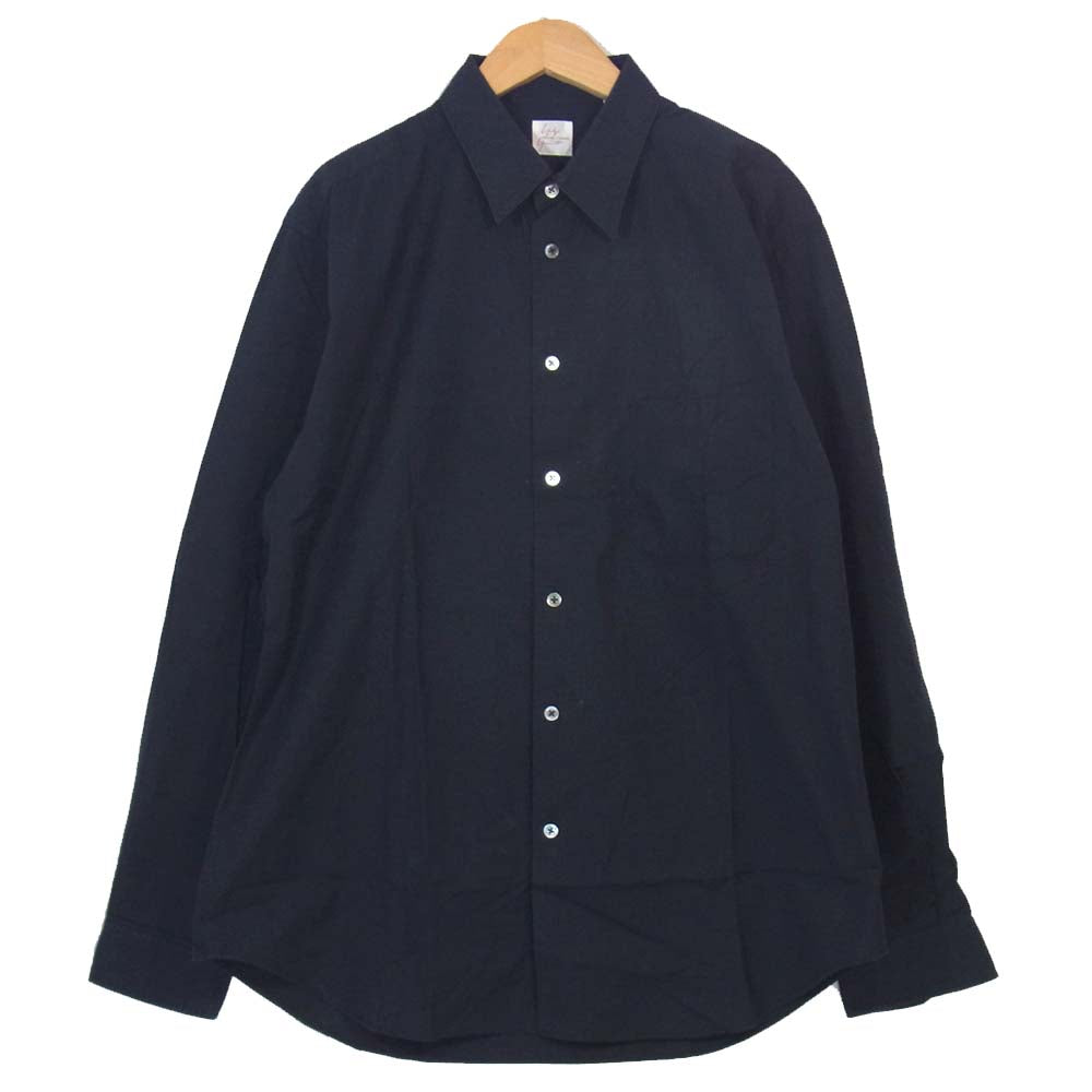 Yohji Yamamoto ヨウジヤマモト COSTUME D HOMME コスチュームドオム HJ-B88-059 コットン ストライプ レギュラーカラー シャツ ブラック系 3【中古】