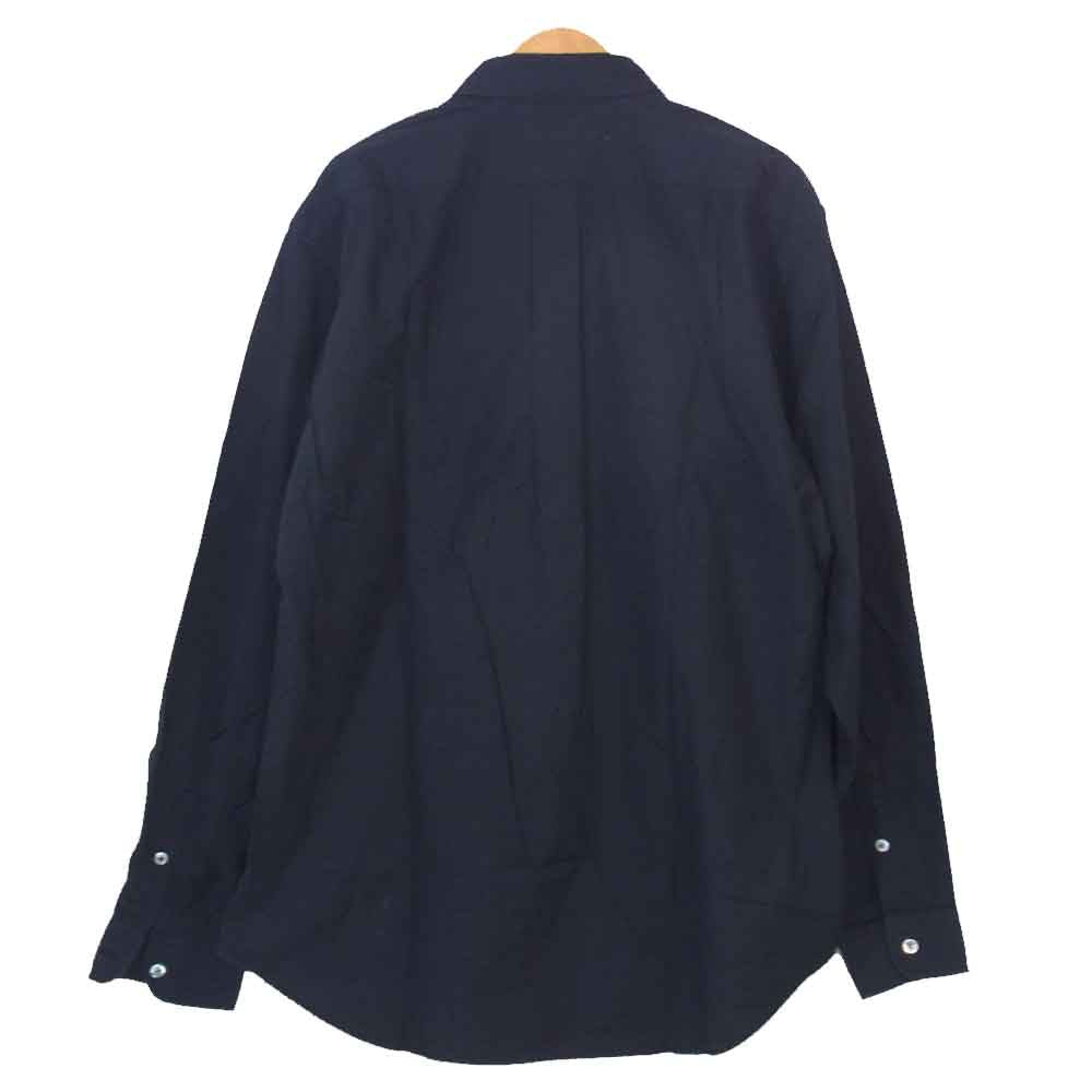 Yohji Yamamoto ヨウジヤマモト COSTUME D HOMME コスチュームドオム HJ-B88-059 コットン ストライプ レギュラーカラー シャツ ブラック系 3【中古】