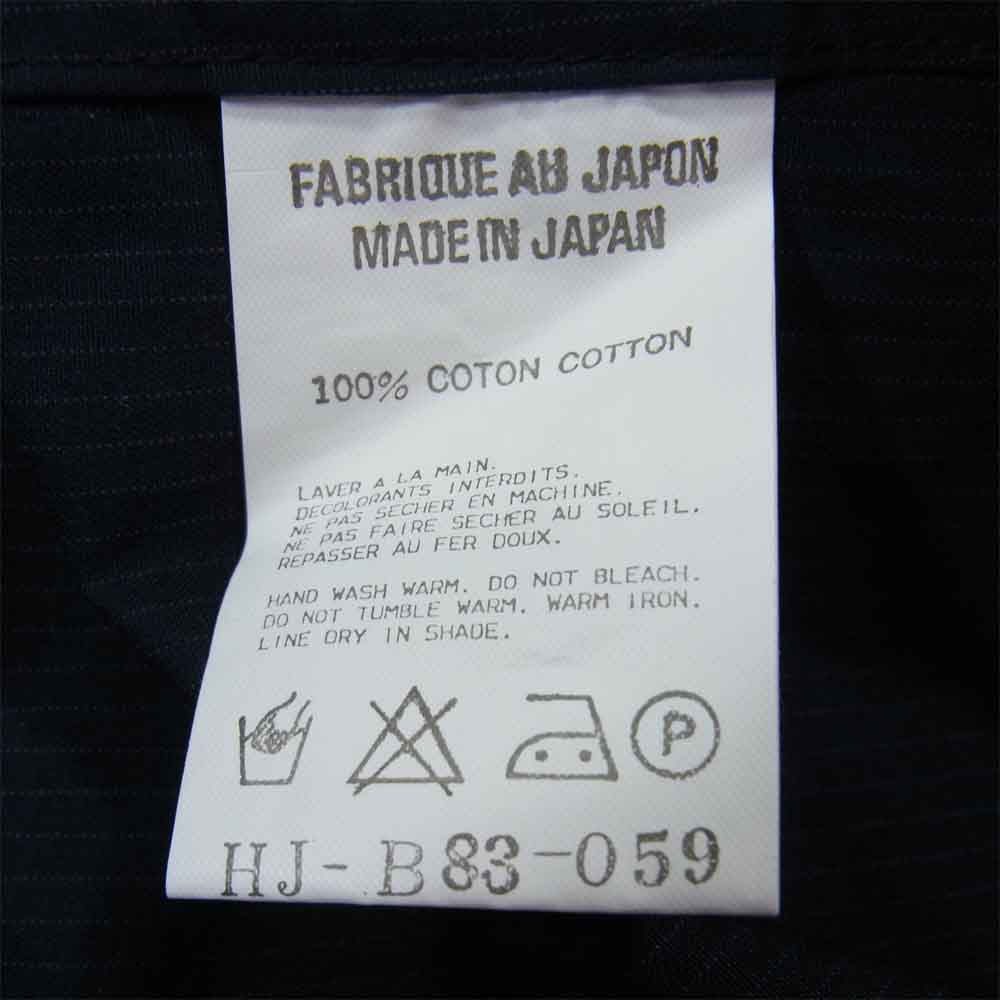 Yohji Yamamoto ヨウジヤマモト COSTUME D HOMME コスチュームドオム HJ-B88-059 コットン ストライプ レギュラーカラー シャツ ブラック系 3【中古】