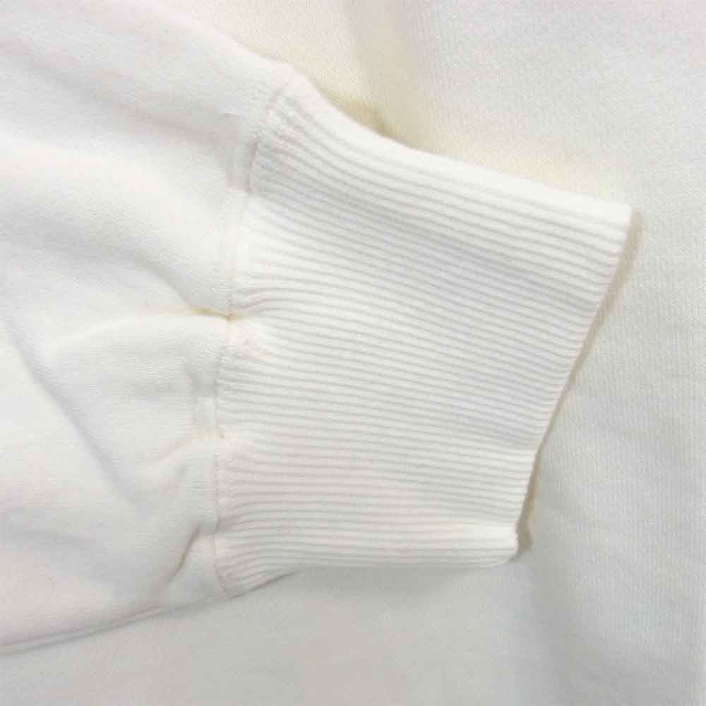 Yohji Yamamoto ヨウジヤマモト POUR HOMME プールオム 6.1 THE MEN バック ロゴプリント クルーネック スウェット ホワイト系 M【中古】