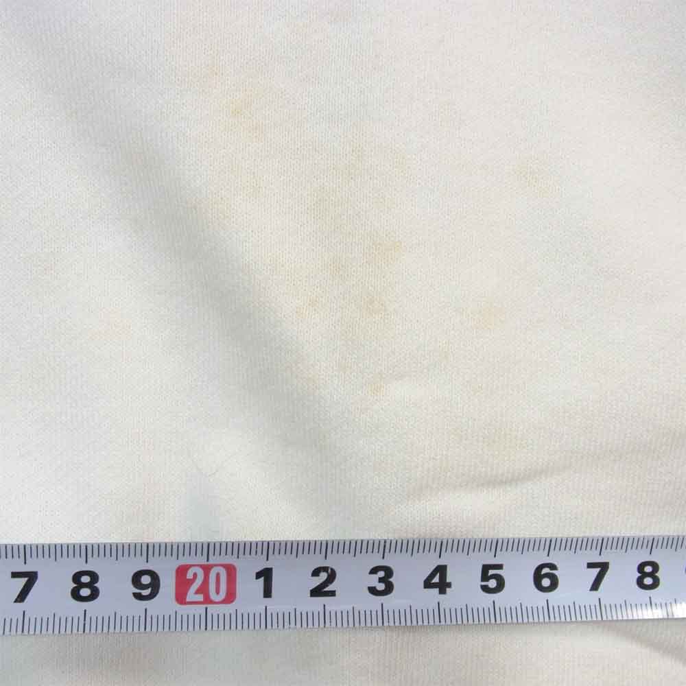 Yohji Yamamoto ヨウジヤマモト POUR HOMME プールオム 6.1 THE MEN バック ロゴプリント クルーネック スウェット ホワイト系 M【中古】