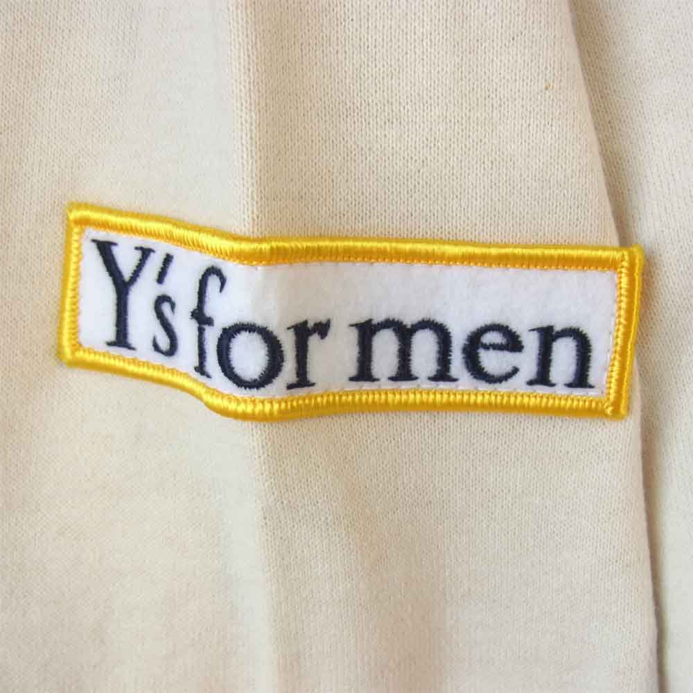 Yohji Yamamoto ヨウジヤマモト Y's for men ワイズフォーメン 袖ロゴ ワッペン タートルネック スウェット オフホワイト系【中古】