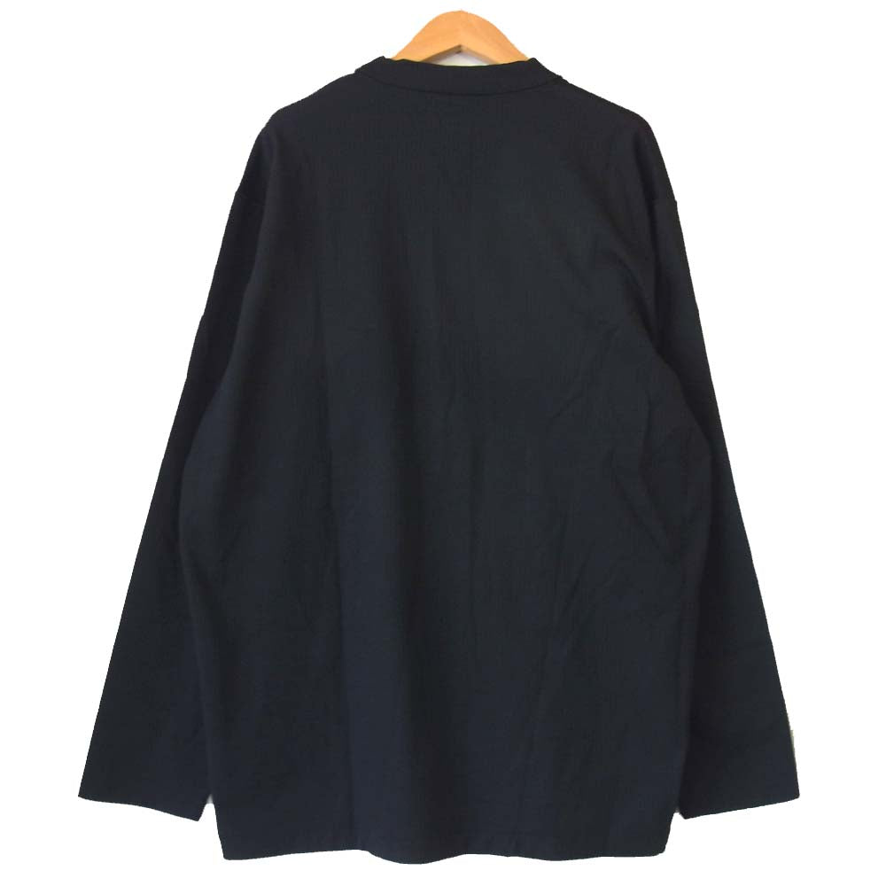 Yohji Yamamoto ヨウジヤマモト POUR HOMME プールオム ナイロンリブ カーディガン ブラック系 M【中古】