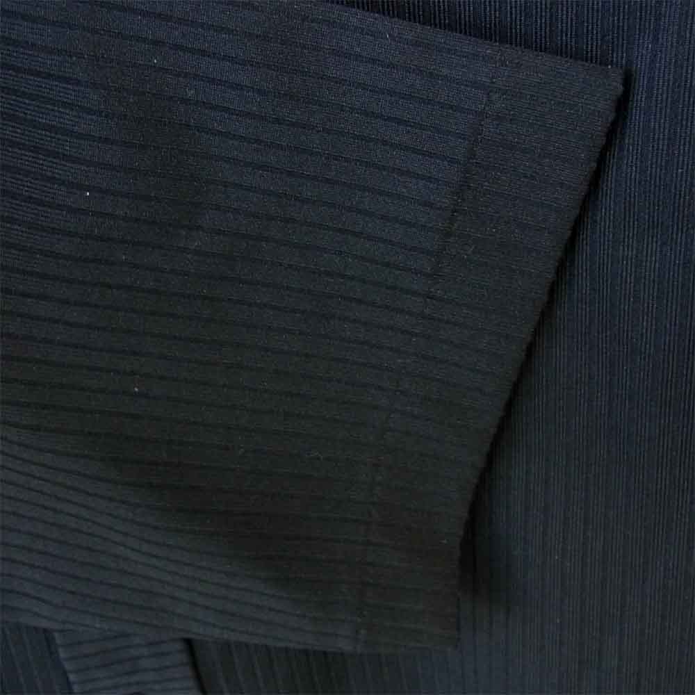 Yohji Yamamoto ヨウジヤマモト POUR HOMME プールオム ナイロンリブ カーディガン ブラック系 M【中古】