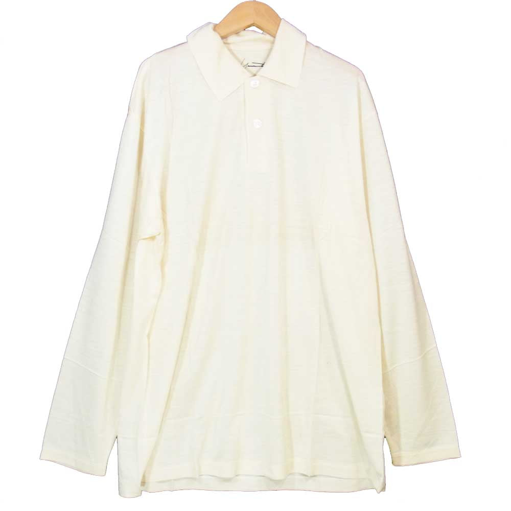Yohji Yamamoto ヨウジヤマモト POUR HOMME プールオム シルク ニット ポロシャツ ベージュ系【中古】