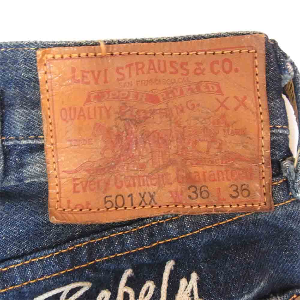 NEIGHBORHOOD ネイバーフッド 33501-0034 Levis リーバイス 501 XX 1933年モデル 加工 ストレート デニムパンツ インディゴブルー系 36【中古】