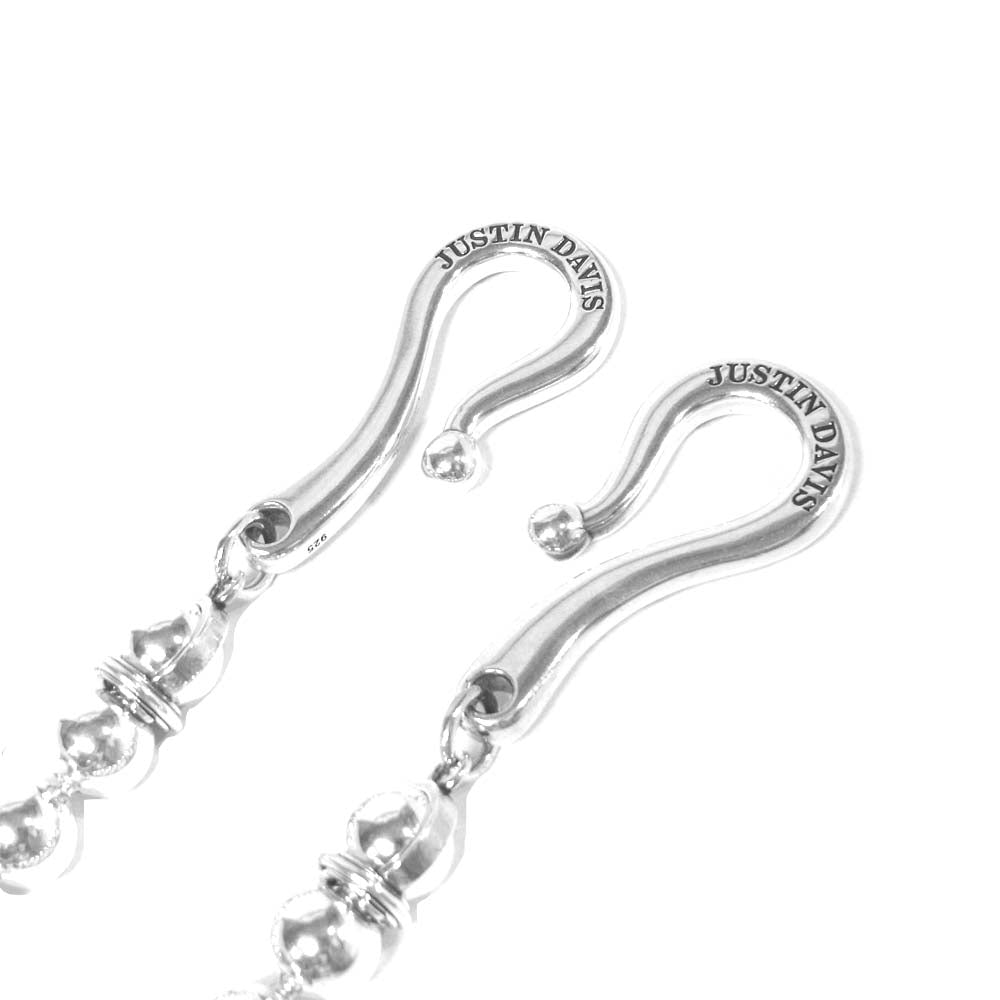 Justin Davis ジャスティンデイビス SWJ907 MOONEY ムーニー2 ウォレットチェーン シルバー925 シルバー系【中古】