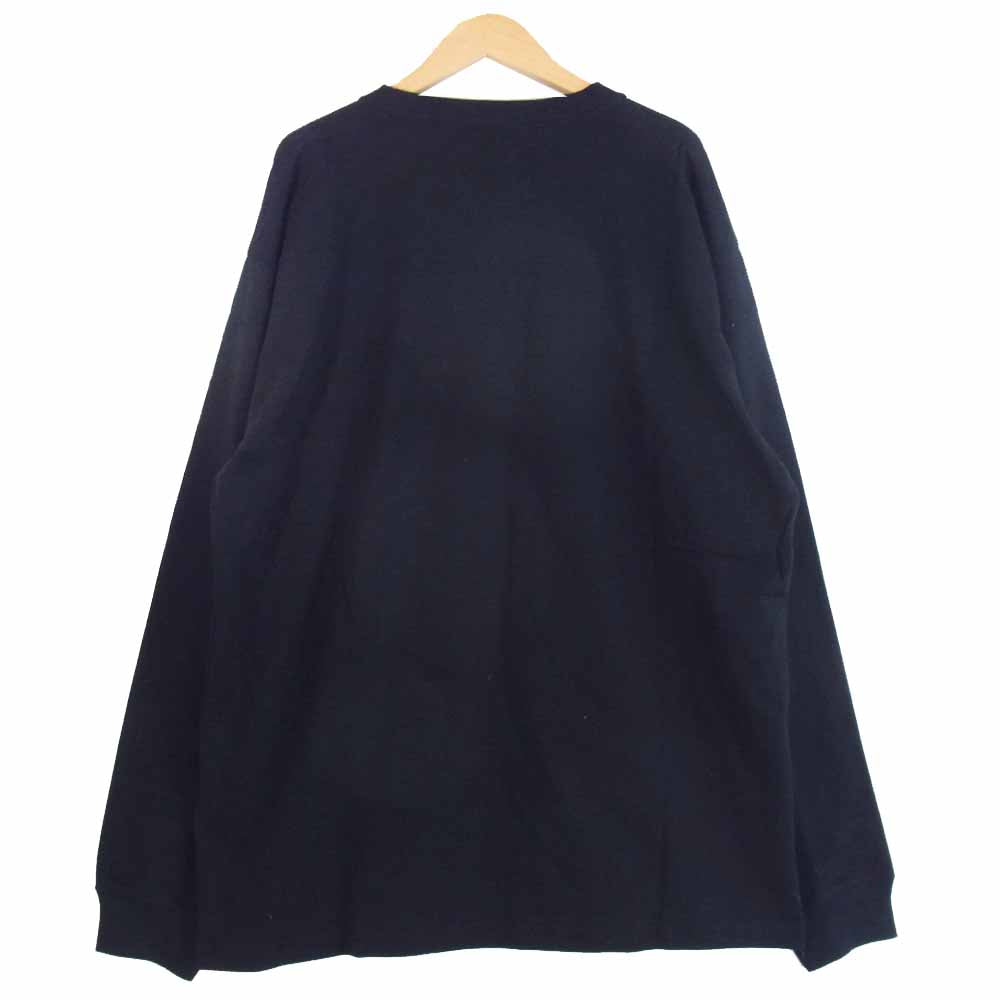 Yohji Yamamoto ヨウジヤマモト POUR HOMME プールオム × NEW ERA ニューエラ HN-T97-078 Long Sleeve Tee ロング スリーブ 長袖 Tシャツ ブラック系 6【新古品】【未使用】【中古】